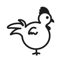 Ministempel - Motivstempel - Huhn