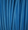Textilkabel blau, 2-adrig rund, 2x0,75